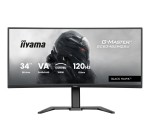 Amazon: Écran PC iiyama G-Master Black Hawk 34" VA courbé 1500R, 3440x1440 120Hz à 224,99€ (au lieu de 249€)