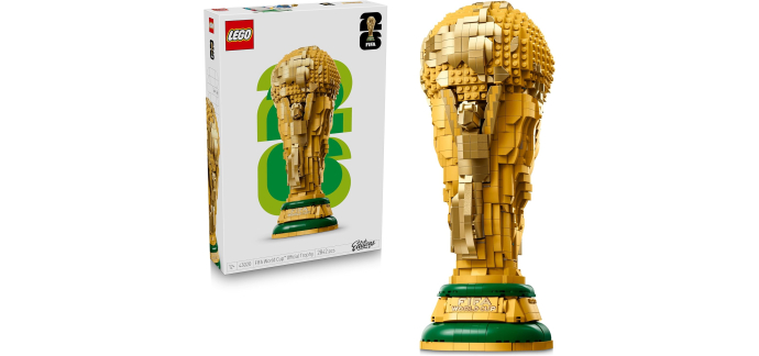 Amazon: LEGO 43020 Trophée Coupe du Monde FIFA (PS5) à 143,99€ (au lieu de 179,99€)