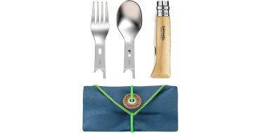 Amazon: Set Complet Picnic Opinel - Couteau N&deg;8, 2 inserts fourchette/cuill&egrave;re, &eacute;tui microfibre &agrave; 22,95&euro;