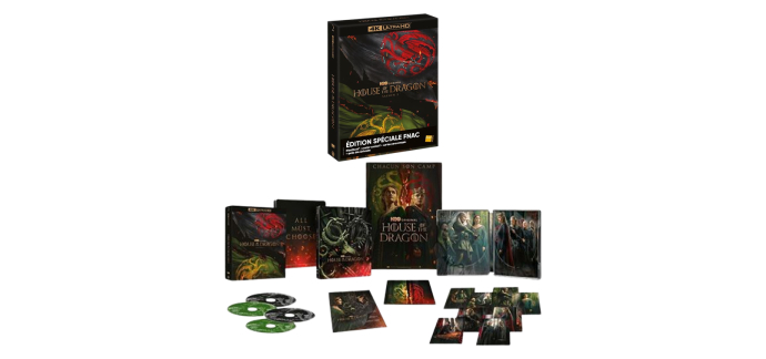 Fnac: House of the Dragon Saison 2 (4K Steelbook) &agrave; 39,99&euro; (au lieu de 59,99&euro;)