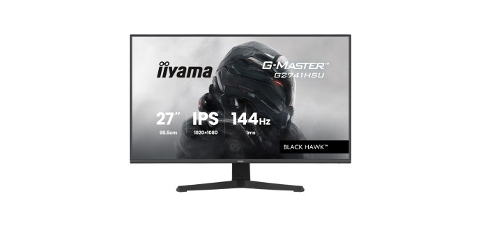 Amazon: Écran PC Iiyama G-Master Black Hawk G2741HSU-B1 27" IPS 144Hz à 89,99€ (au lieu de 115,76€)