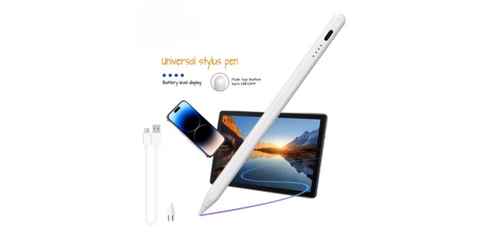 JoyBuy: Stylet universel VoxorAI HL-U05 pour tablette iOS/Android/Microsoft à 17,09€ (au lieu de 24,49€)