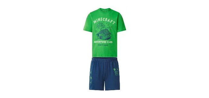 LIDL: Pyjama garçon Minecraft/Super Mario 6-8 ans à 9.99€ (au lieu de 29.99€)