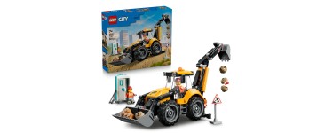 Amazon: LEGO City Le tractopelle jaune (60480) à 23,99€ (au lieu de 27,24€)