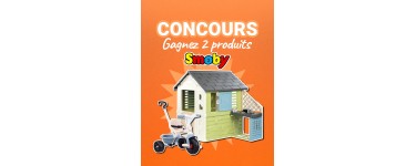 OOGarden: 1 Be Fun Bleu Smoby + 1 Smoby Life Maison Pretty à gagner