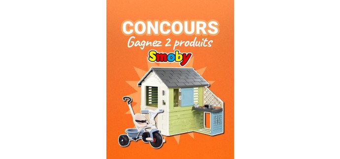 OOGarden: 1 Be Fun Bleu Smoby + 1 Smoby Life Maison Pretty à gagner