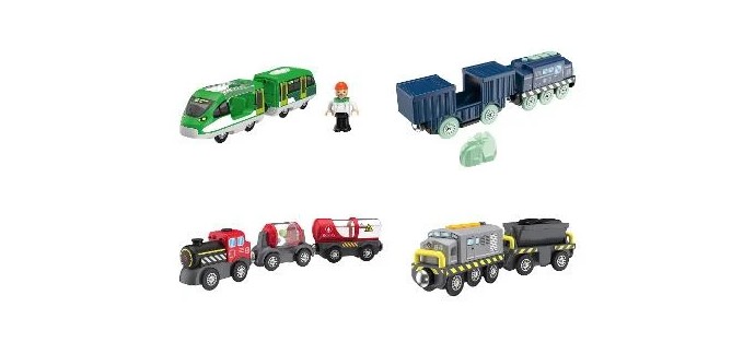 LIDL: Lupilu Locomotive ou train électrique 3 pièces à 6,99€ (au lieu de 9,99€)