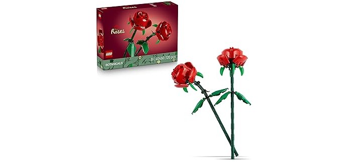 Amazon: LEGO Botanicals Les Roses (40460) à 11,39€ (au lieu de 14,99€)