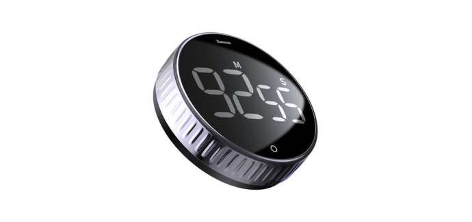JoyBuy: Baseus Heyo Minuteur à compte à rebours - Noir à 9.13€ (au lieu de 11.62€)