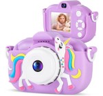 JoyBuy: Appareil photo enfants SONGDIAN Licorne Violet à 16,59€ (au lieu de 29,90€)