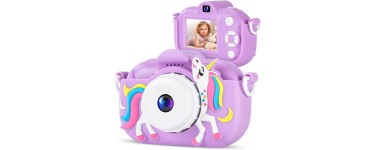 JoyBuy: Appareil photo enfants SONGDIAN Licorne Violet à 16,59€ (au lieu de 29,90€)
