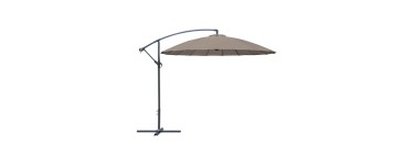 JoyBuy: Parasol déporté PROLOISIRS NH 3x3m - Taupe à 89,90€ (au lieu de 211,90€)