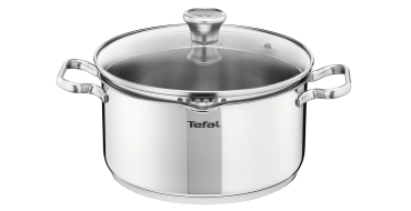 Amazon: Faitout Tefal Duetto A7054663 - 20cm, acier inoxydable 18/10 &agrave; 25,49&euro; (au lieu de 33,99&euro;)