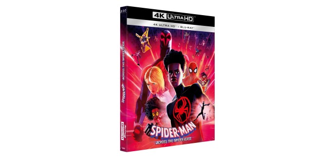 Amazon: Blu-ray 4K Spider-Man  Across The Spider-Verse (+Blu-ray) à 12,20€ (au lieu de 14,40€)