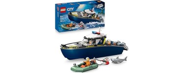 Amazon: LEGO City Police Boat Chase (60456) à 22,99€ (au lieu de 29,99€)