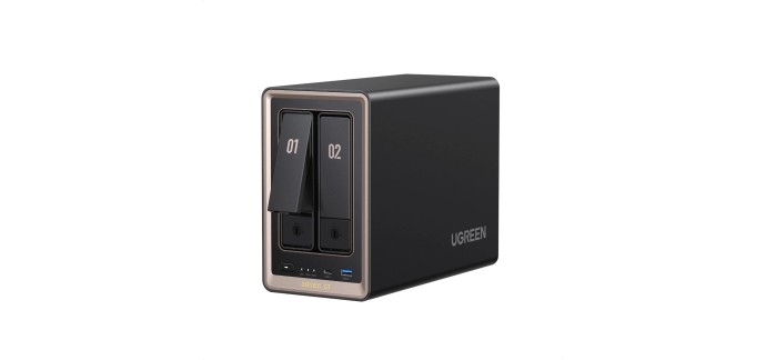Amazon: Précommande Serveur NAS 2 Baies UGREEN NASync DXP2800 GT - AMD Ryzen R2514, LAN 10GbE, 8 Go RAM ECC