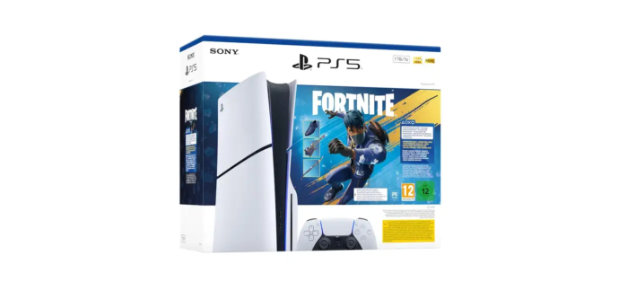 Carrefour: Console Sony PS5 Standard 1 To + Fortnite Flowering Chaos à 466,65€ (au lieu de 549€)