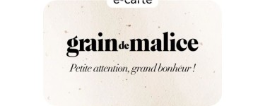 Grain De Malice: Retrait offert dès 1h en boutique