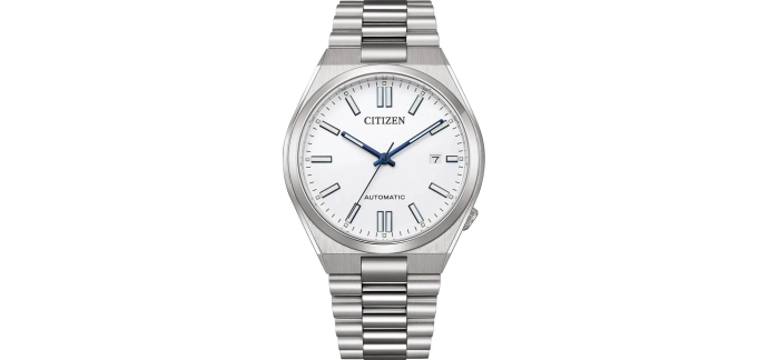 Amazon: Montre automatique Citizen Tsuyosa - 8210, verre saphir, cadran blanc à 225€ (au lieu de 274,67€)