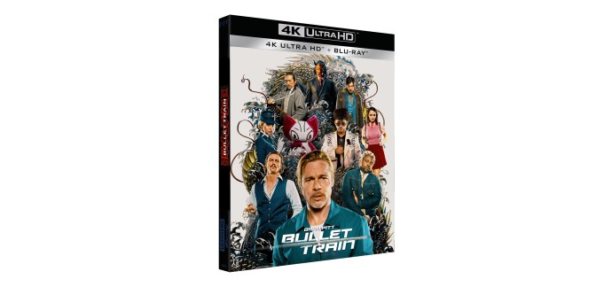 Amazon: Blu-Ray 4K Bullet train à 12,51€ (au lieu de 14,59€)