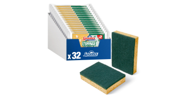 Amazon: Lot de 32 &eacute;ponges Spontex &agrave; 15,11&euro; (au lieu de 24,32&euro;) (via pr&eacute;voyez et &eacute;conomisez)