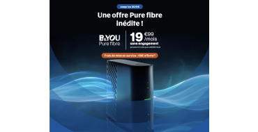 Showroomprive: Abonnement Fibre B&You Pure Fibre ↓2 Gb/s ↑900 Mb/s à 19,99€/mois pendant 12 mois puis 24,99€/mois