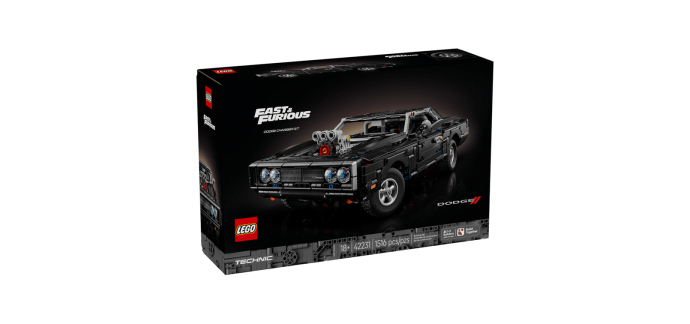 Carrefour: LEGO 42231 Dodge Charger R/T Fast and Furious (LEGO) à 134,68€ (au lieu de 149,99€)