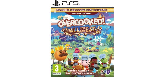Amazon: Overcooked All You Can Eat (PS5) à 9,99€ (au lieu de 26,99€)