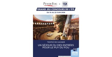 CGR Cinémas : 1 lot de 4 billets Puy du Fou ou 1 s&eacute;jour complet pour 4 &agrave; gagner