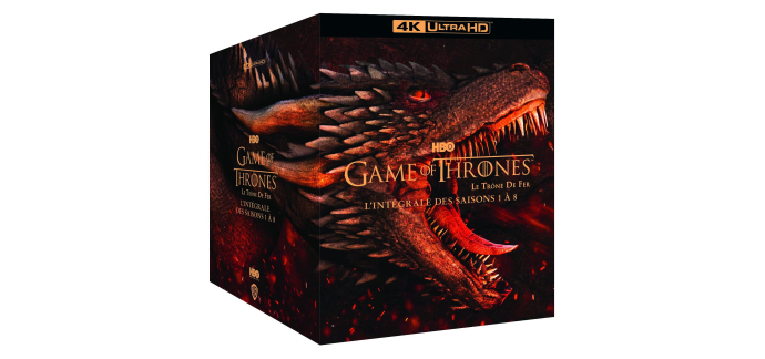 Amazon: Coffret Blu-ray 4K Game of Thrones - Intégrale saisons 1-8 à 139,99€ (au lieu de 196,99€)