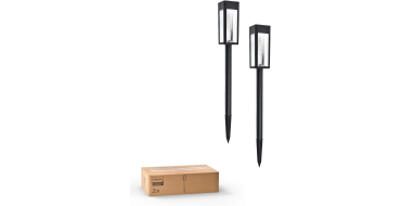 Amazon: Lot de 2 Lampes Solaires Philips - 3000K, Blanc Chaud &agrave; 9,99&euro; (au lieu de 19,03&euro;)