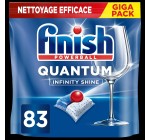 Amazon: Lot de 83 capsules lave-vaisselle Finish Quantum Infinity Shine à 11,33€ (au lieu de 17,35€)