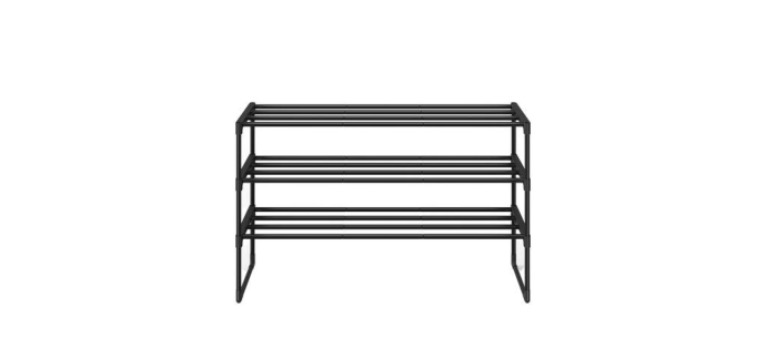 JoyBuy: Meuble à chaussures empilable 3 niveaux Ochama x SONGMICS 30x92x55cm à 21,99€ (au lieu de 29,99€)