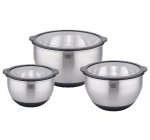 LIDL: GSW Set de 3 bols inox avec couvercle hermétique - 1,6/2,8/4,8L à 21.99€ (au lieu de 74.99€)