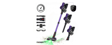 JoyBuy: Aspirateur sans fil Monsga M100 - 55 000 Pa, 50 min - écran à 59,99€ (au lieu de 169,99€)