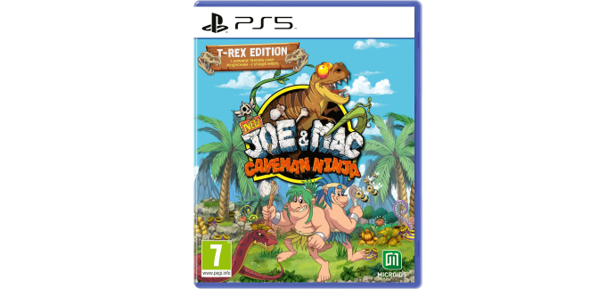 Amazon: New Joe & Mac Caveman Ninja Édition T-Rex (PS5) à 14,99€ (au lieu de 20€)