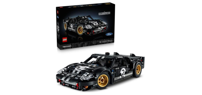 Cdiscount: LEGO Technic 42223 Ford GT40 MKII (PS5) à 54,99€ (au lieu de 74,99€)
