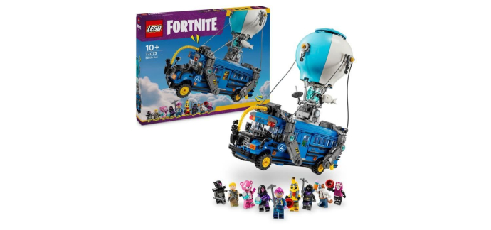 Cdiscount: Lego Fortnite Bus de combat 77073 (PS5) à 54,99€ (au lieu de 99,99€)