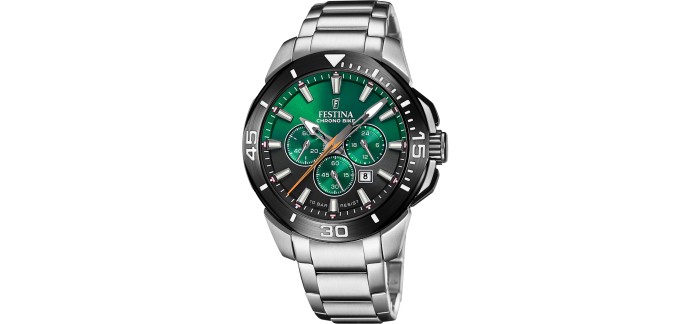 Amazon: Montre Festina F20641/B - Quartz, Chronographe, 10 ATM à 111,94€ (au lieu de 156,97€)