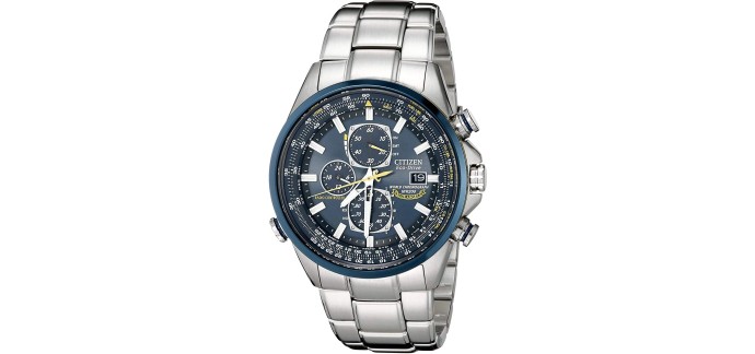 Amazon: Montre Citizen Eco-Drive Blue Angels AT8020-54L - solaire, saphir, 200m à 319€ (au lieu de 349,99€)