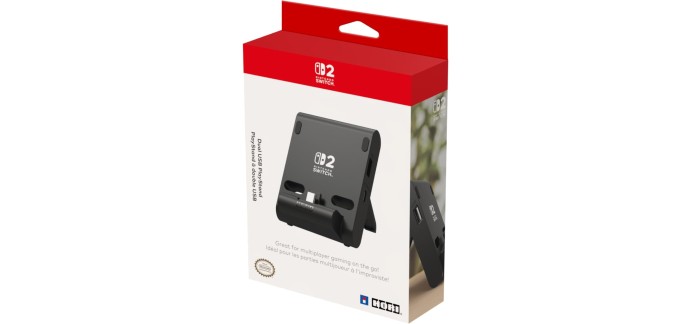 Amazon: HORI PlayStand double USB (Switch 2) à 19,99€ (au lieu de 39,99€)