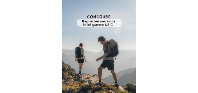 Millet: 1 sac à dos Millet UBIC à gagner