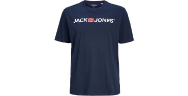 Amazon: T-Shirt Jack & Jones - Bleu, tailles M-7XL &agrave; 6,49&euro; (au lieu de 10,99&euro;)