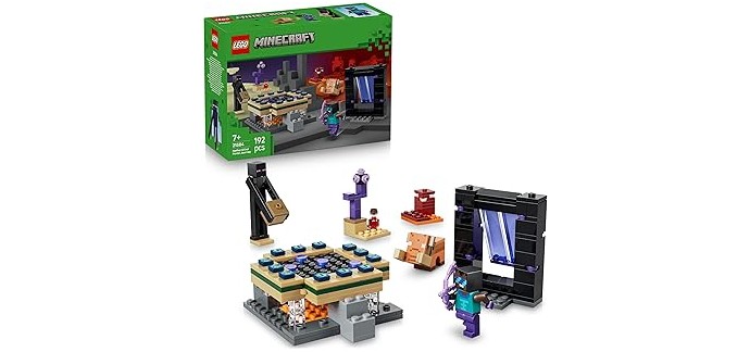 Amazon: LEGO Minecraft Voyage à Travers Les Portails (21584) à 11,50€ (au lieu de 14,99€)