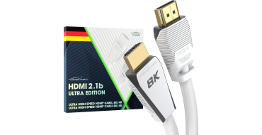 Amazon: C&acirc;ble HDMI KabelDirekt Ultra High Speed 8K@60Hz 3m &agrave; 11,85&euro; (au lieu de 15,10&euro;)