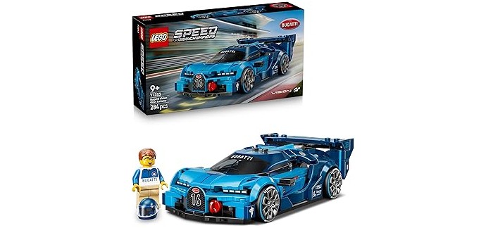 Amazon: LEGO Speed Champions Bugatti Vision GT (77253) à 21,50€ (au lieu de 27,99€)