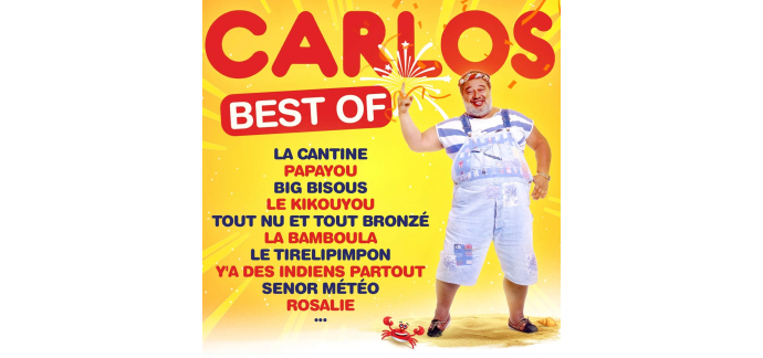 Amazon: CD Compilation Carlos Best Of à 5,59€ (au lieu de 6,99€)