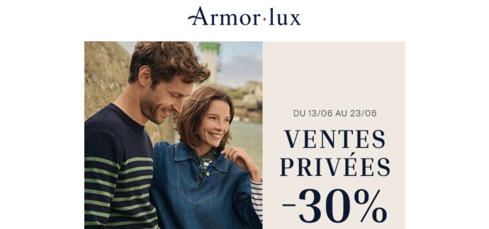 Armor Lux: [Ventes Privées] -30% sur les vêtements avant les soldes