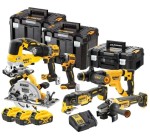 Maxoutil: Pack 7 outils Dewalt XR 18V Brushless + 3 batteries 5Ah à 1070,64€ (au lieu de 1279,99€)