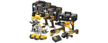 Maxoutil: Pack 7 outils Dewalt XR 18V Brushless + 3 batteries 5Ah à 1070,64€ (au lieu de 1279,99€)
